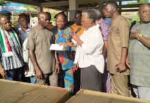 Seven (7) 40HP outboard motors have been donated to fishers in Senya Beraku following last week’s robbery attack.