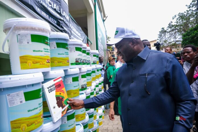 Hon. Eric Opoku with 3Trees Painting Ghana ltd