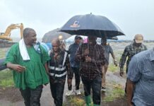 Agric Minister paid a working visit to the Irrigation Projects at Afram Plains