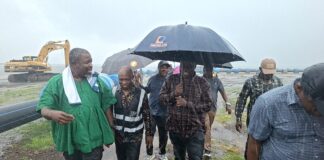 Agric Minister paid a working visit to the Irrigation Projects at Afram Plains