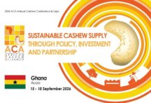 Ghana to host 2026 African Cashew Alliance conference in Accra