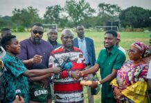 Agric Minister Donates Gh¢50,000 to Black Challenge, Pledges Poultry Business for the Eight locally based Players